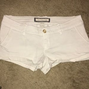 Abercrombie and Fitch white shorts